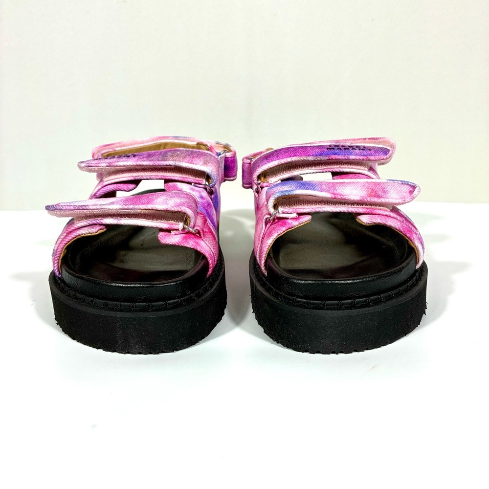 Isabel Marant Madee Platform Sandal Mulberry Tie Dye 41 10 NEW Flat Pink Purple - Picture 17 of 17